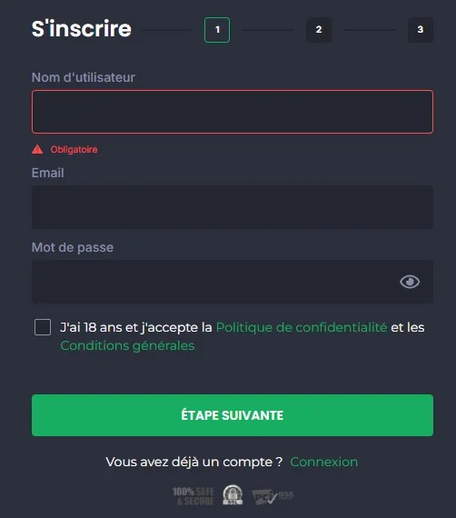 Inscription & vérification (KYC)